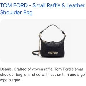 Authentic Tom ford Raffia bag